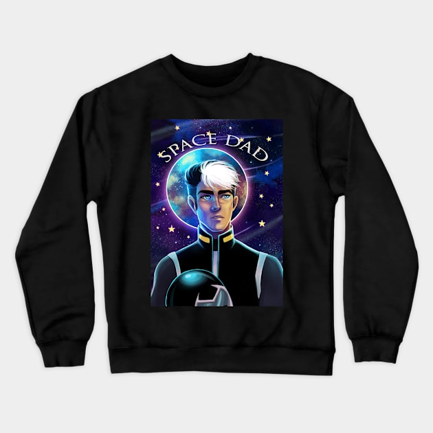 Space Dad Crewneck Sweatshirt by KatIvyArt